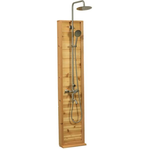 Rinse Tower Rustic Cedar Outdoor Shower