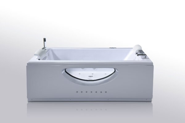 Whirlpool Bathtub white 70″ X 56.8″ hot tub double pump – Bali - Image 3