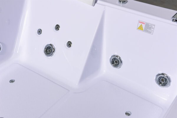 Whirlpool Bathtub white 70″ X 56.8″ hot tub double pump – Bali - Image 12