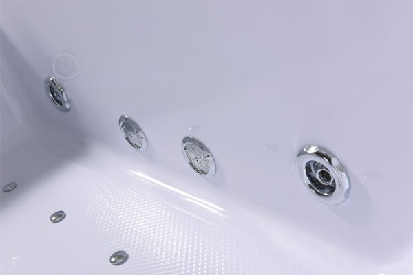 Whirlpool Bathtub white 70″ X 56.8″ hot tub double pump – Bali - Image 11