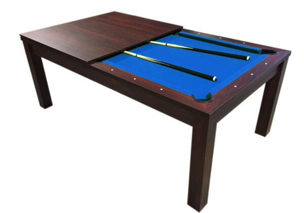 Pool Table 7′ Feet blue and Dining Table – Blue Sky - Image 2