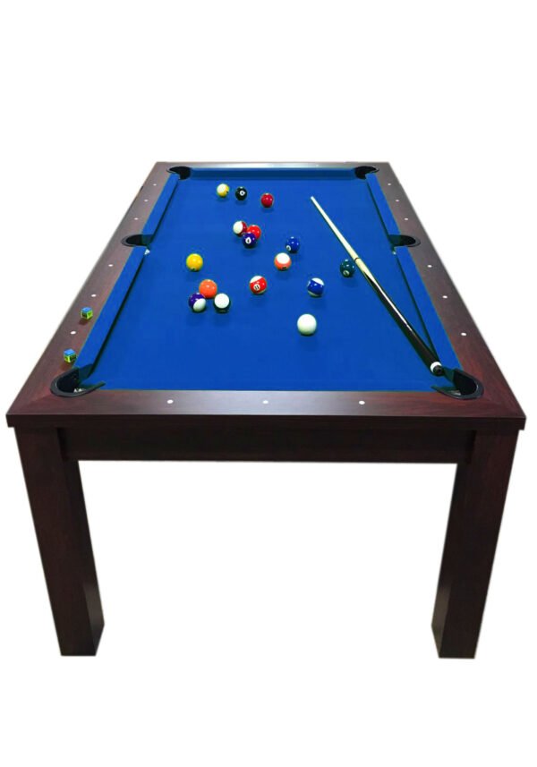 Pool Table 7′ Feet blue and Dining Table – Blue Sky - Image 5