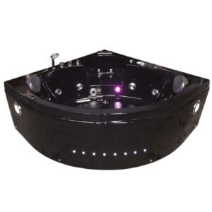Whirlpool Bathtub black 59,05″ X 59,05″ hot tub – Dolphin
