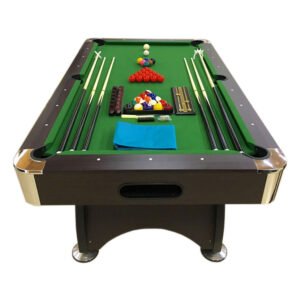 Pool Table 7′ feet Full Accessories – Green Season