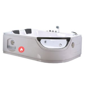 Whirlpool Tub white 70.8″ X 47.2″ with Heater and double pump – Luna