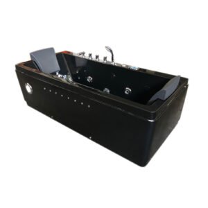Whirlpool Bathtub black 70″ X 33″ hot tub double pump – Marylin