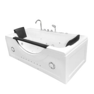 Whirlpool Bathtub 71″ x 35,50″ white hot tub double pump – Niagara
