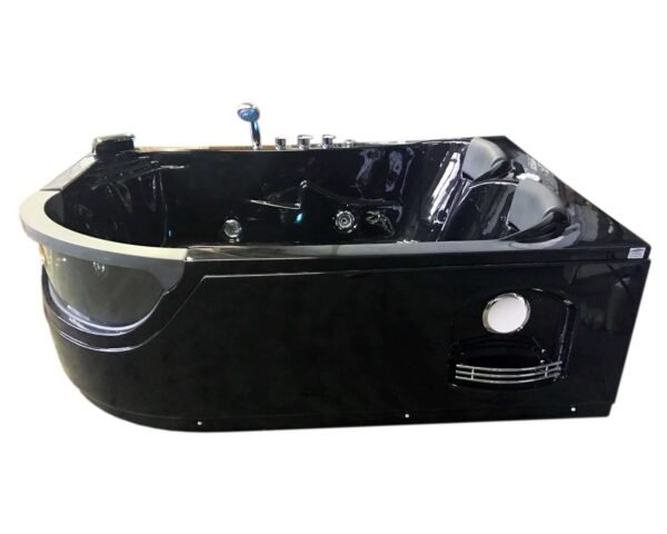 Whirlpool Bathtub black 71.6″ X 48″ hot tub double pump – Orion - Image 4
