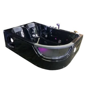 Whirlpool Bathtub 71.6″ X 48″ black hot tub double pump – Pegaso