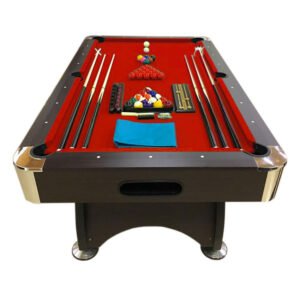 Pool Table 7′ feet Full Accessories – Red Devil