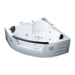 Whirlpool Bathtub white 59,05″ x 59,05″ hot tub double pump – Sant’Angels