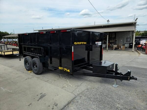 7x14 Hydraulic Dump Trailer with 4ft Sides (2) 7K Axles - Image 10