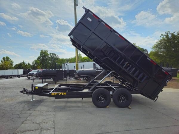 7x14 Hydraulic Dump Trailer with 4ft Sides (2) 7K Axles - Image 13