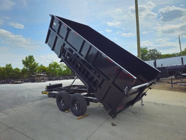 7x14 Hydraulic Dump Trailer with 4ft Sides (2) 7K Axles - Image 14