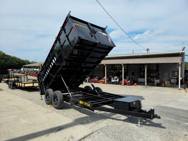 7x14 Hydraulic Dump Trailer with 4ft Sides (2) 7K Axles - Image 18